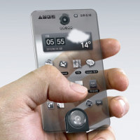 Концептуален телефон с хибриден екран