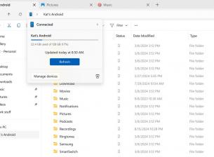 Работата с файлове на смартфона ще е още по-лесна през Windows 11