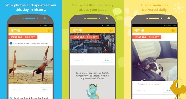 Приложението Timehop получи версия за Android
