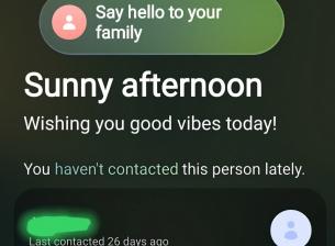 Samsung може скоро да ви напомни да се обадите на родителите си