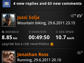 Излезе Sports Tracker за Android