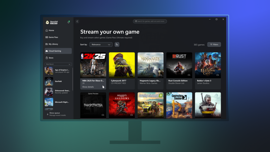 Xbox дава възможност за стрийминг на игри на компютър
