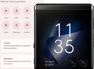 Изображения показват големия външен екран на Motorola razr 40 Ultra
