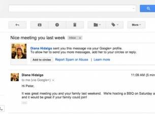 Google интегрира Gmail и Google+