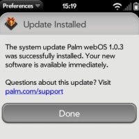 Нов ъпдейт за webOS след пускането на Palm Pre