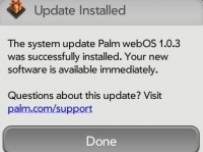 Нов ъпдейт за webOS след пускането на Palm Pre