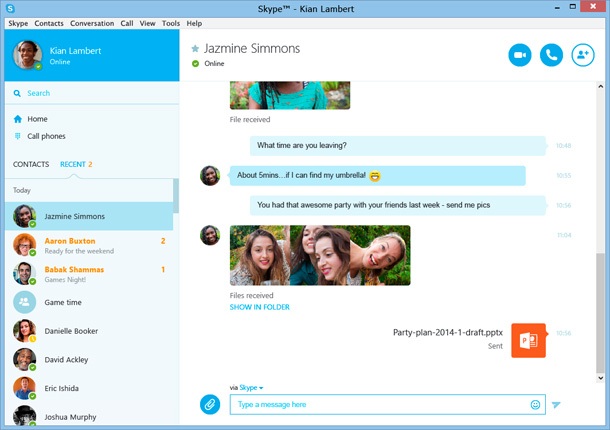 Skype за Mac и Windows получи нов дизайн и подобрени възможности