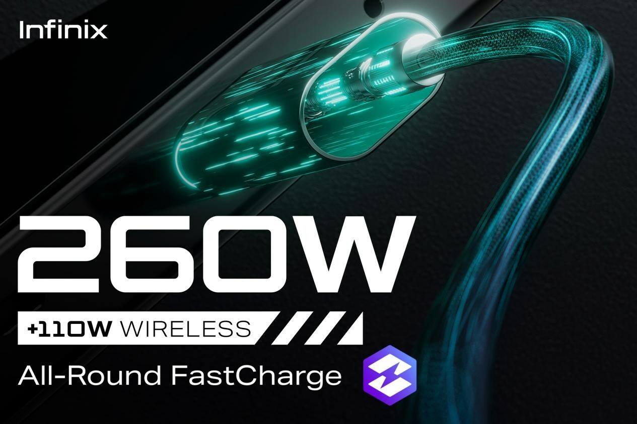 Infinix има технология за зареждане при 260W