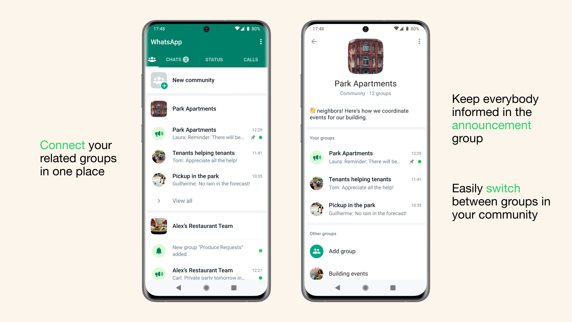 WhatsApp Communities достигат поетапно до всички