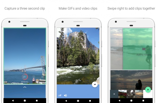 Година по-късно Google пусна приложението Motion Stills и за Android