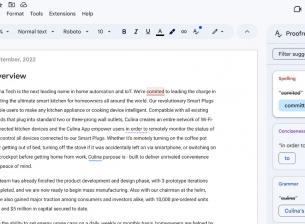 Google Docs се сдобива с нов тип проверка на текст с ИИ