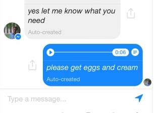 Facebook Messenger тества показването на гласовите съобщения като текст