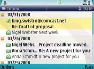 Nokia Email в Beta Labs