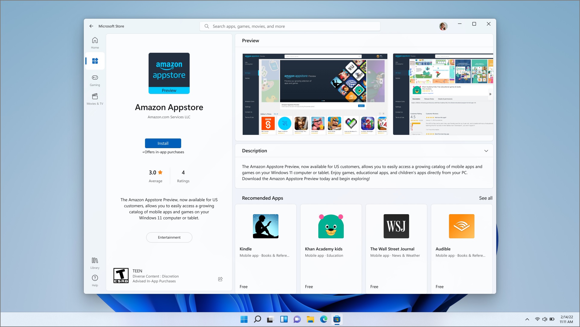 Подобрения при гейминг с Android в Windows 11