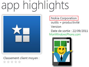 Първото приложение на Nokia се появи в Windows Phone Marketplace