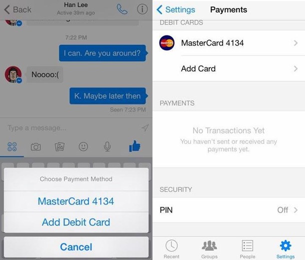 Facebook може да добави функция за пращане на пари в Messenger
