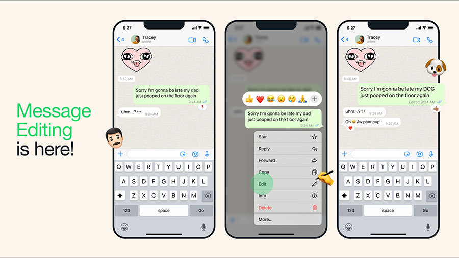 WhatsApp ще позволи редактиране на съобщенията 