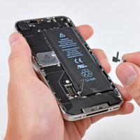 Подробности за компонентите в iPhone 4