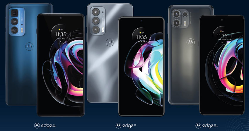 Серията Motorola Edge 20 идва с OLED дисплеи и 108МР камери