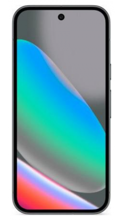 Google Pixel 10 отпред – дисплей с тънки рамки и централна селфи камера