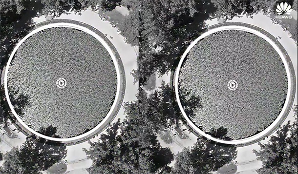 Ето какво засне Huawei P9 с дрон над София