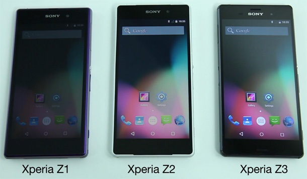 Sony показа Xperia Z1, Z2 и Z3 с Android Lollipop AOSP
