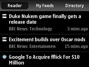 Nokia Reader е четец за RSS емисии с интересна технология