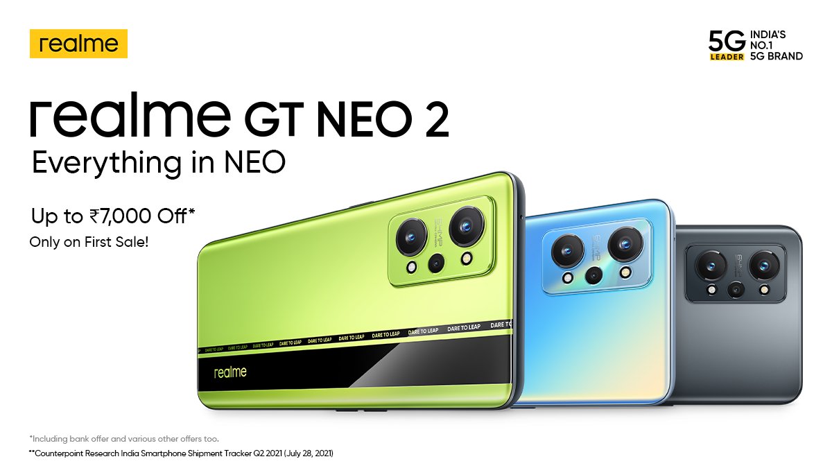 Realme GT Neo 2 предлага Snapdragon 870 и OLED дисплей