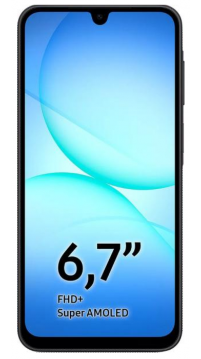Samsung Galaxy A17 5G с 6.7-инчов FHD+ Super AMOLED дисплей.