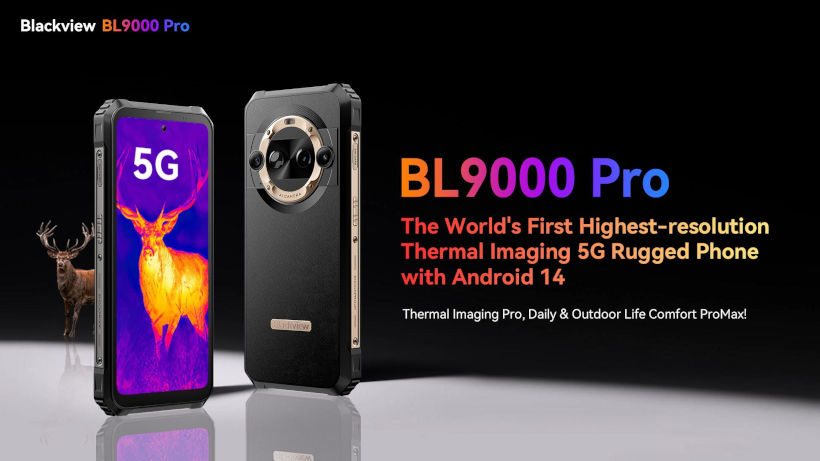 Премиера на Blackview BL9000 Pro: Много здрав с термална FLIR® камера, 5G и Android 14