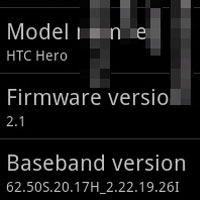 HTC Hero ще получи ъпдейт до Android 2.1?