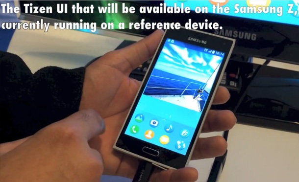 Демонстрация на Samsung Z с Tizen OS
