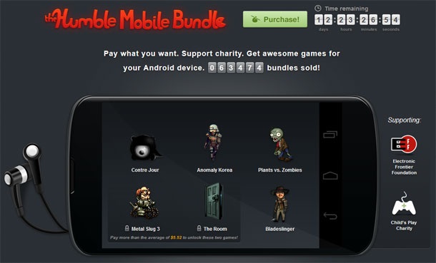 Шест игри за Android от Humble Bundle на изгодна цена
