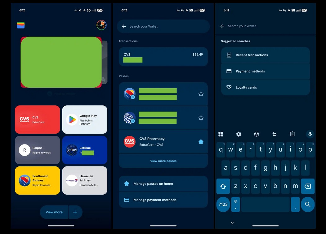 Google Wallet с изцяло преработена начална страница