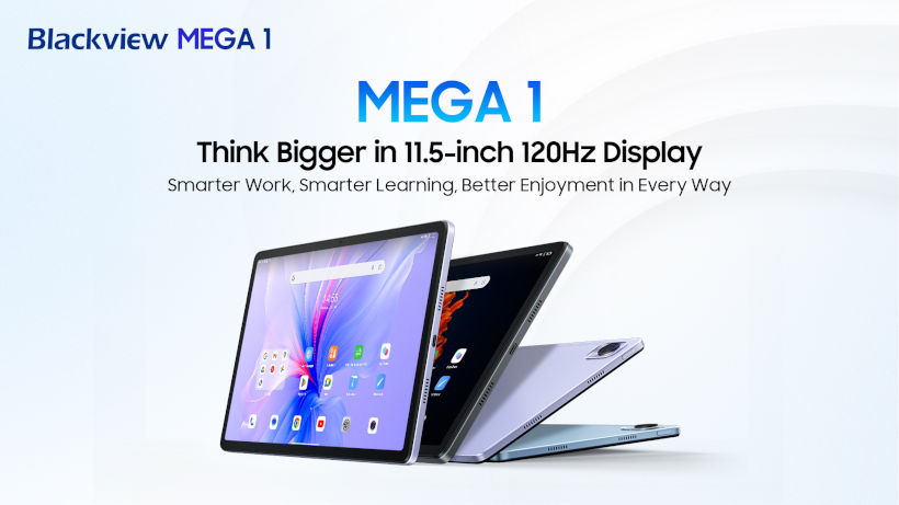 Премиера на Blackview MEGA 1 – таблет с 11.5” дисплей, 120Hz опресняване и 50 MP  камера