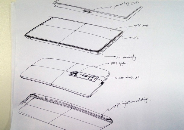 Скици на смартфона OnePlus One подсказват за дизайна