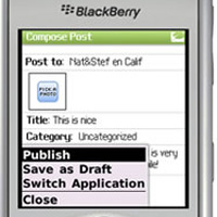 Блогвайте в TypePad през BlackBerry