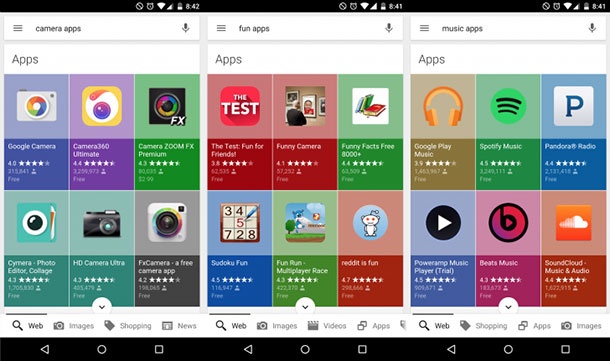 Мобилното търсене на Google улеснява откриването на приложения
