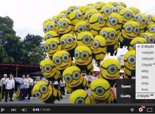 YouTube експериментира с показването на 4К видео при 60 fps