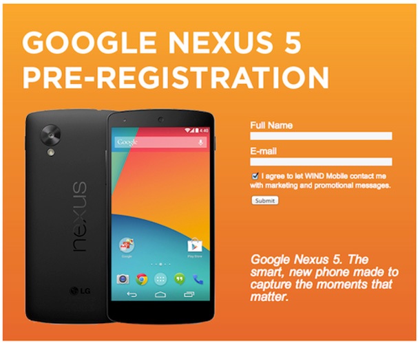 Канадски оператор потвърди характеристиките на Nexus 5