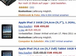 iPad 2 според Amazon: 1.2GHz процесор, камера, Thunderbolt и 9,7
