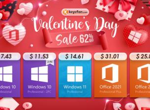 Разпродажба на софтуер от Keysfan: Windows за 7.43$, както и 62% отстъпна на други Microsoft продукти