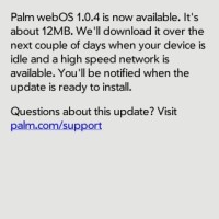 Ъпдейд 1.0.4 за Palm Pre