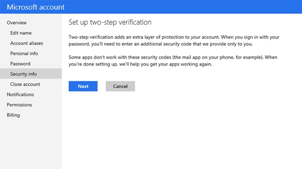 Microsoft подготвя двустъпкова идентификация за потребителите