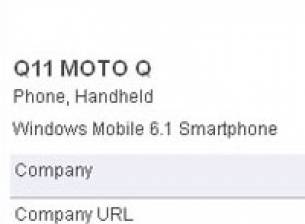 Информация за Motorola Q11 от Bluetooth SIG