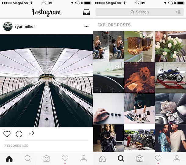 Instagram тества нов дизайн