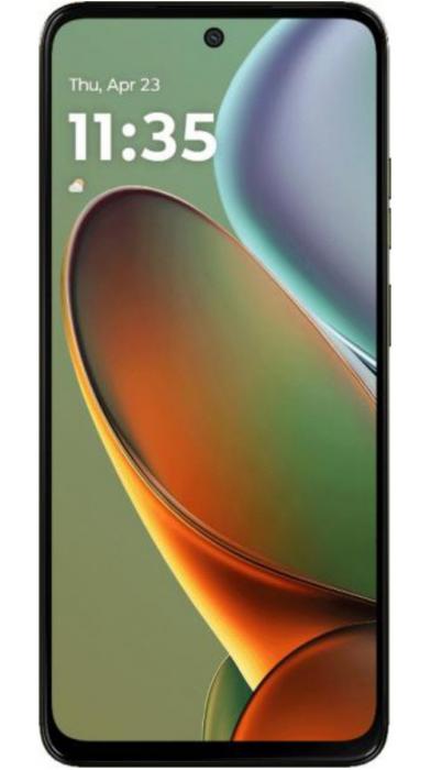 Motorola Moto G15 Power – преден изглед, показващ 6.72-инчов Full HD+ дисплей с отвор за 8MP селфи камера.