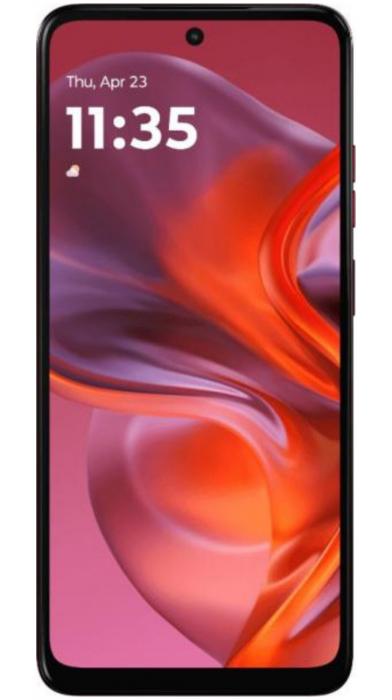 Motorola Moto G05 – преден изглед, показващ 6.67-инчов HD+ дисплей с отвор за 8MP селфи камера.