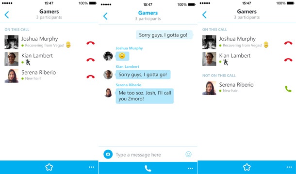 Skype за iOS вече поддържа групови разговори