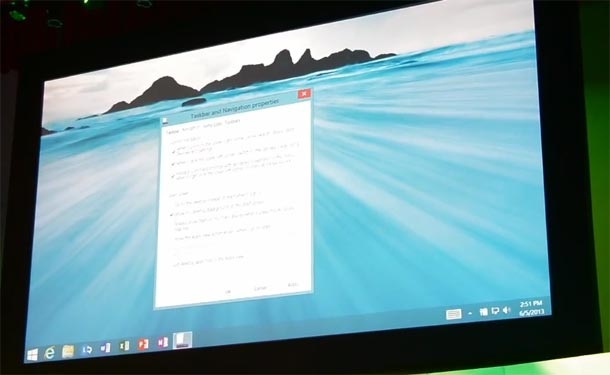 Видео на старт бутона на Windows 8.1 в действие